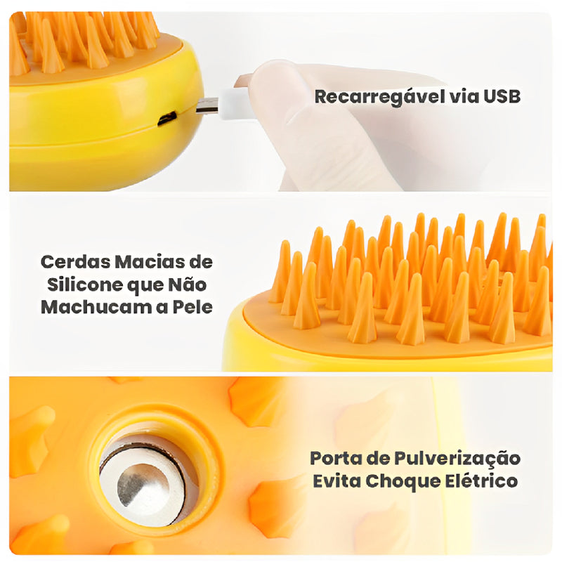 Escova À Vapor Para Pets
