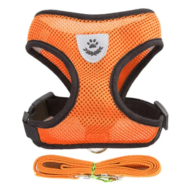 Arnês de Passeio Superconfortável para Cães e Gatos