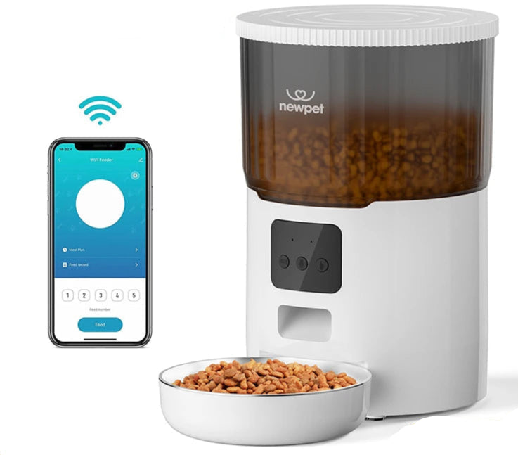 Alimentador Automático Controlado por Aplicativo para Cães e Gatos
