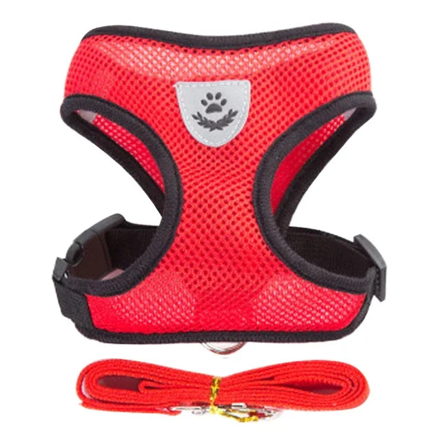 Arnês de Passeio Superconfortável para Cães e Gatos