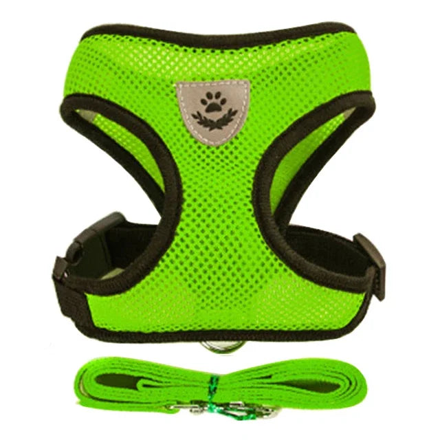 Arnês de Passeio Superconfortável para Cães e Gatos