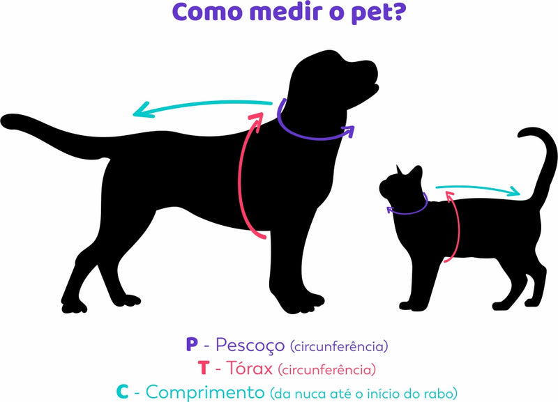 Conjunto Peitoral Ajustável e Guia Prime para Cães e Gatos
